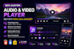 code custom HTML5 audio and video player using javascript