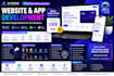 build a modern website, web app, mobile app and setup hosting