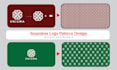seamless all over logo pattern design for you