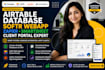 build airtable database softr webapp zapier smartsheet client portal expert