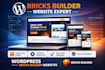 develop a professional wordpress website using bricks builder