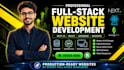 develop full stack website with backend and database