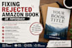 copy line edit, proof read amazon KDP book editing fix paperback format