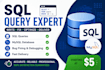 write sql queries and fix database problems
