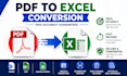 convert PDF to excel, word, CSV