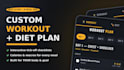 create a custom workout and diet plan as an interactive app
