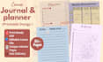 design planner journal and notebook templates