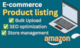 do ecommerce product listing and product upload expertly