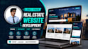 develop a responsive real estate website with admin panel
