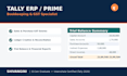 do tally prime data entry, gst entries and bookkeeping