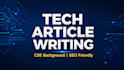 well researched tech articles and blog posts