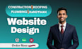 design constraction,roofing,plumbing and handyman website