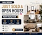 design open house and just sold instagram posts for realtors