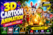 make engaging 3d animated kids story videos with custom characters