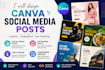 design canva social media posts