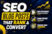 write SEO optimized blog posts that rank and convert