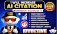 increase ai citation with reddit seo post