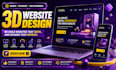 create 3d website, 3d webflow, threejs, gsap, wegbl, web3 game website, shaders