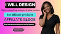 design high converting amazon a plus content for affiliate produts