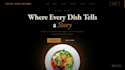 design website with editable themes and live menu