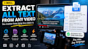 extract text from videos screenshots and images using ocr