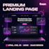 design and develop a premium saas landing page