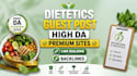 provide dietetics backlinks and guest post