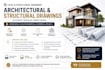 civil and structural engineering architectural floor plan and structural drawing
