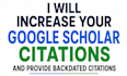 increase your google scholar citations, backdated citations