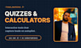 build a lead generation quiz funnel or custom web calculator