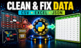 clean, fix and validate CSV, excel or json data with python