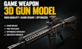 create high quality game weapon and 3d gun models and props models for games