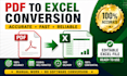 convert PDF to excel accurately and professionally