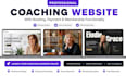 build wordpress online coaching website with booking, payments functionality