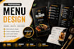 create a modern menu design