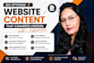 write SEO optimized website content