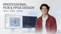design pcb in kicad and develop vhdl verilog code for fpga