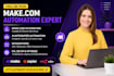 be your make com zapier n8n ai automation expert fix workflow integromat API