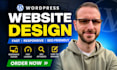 build wordpress website development, business website or wordpress blog website
