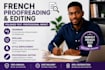 proofread and edit your french text professionally