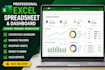 create professional excel spreadsheets, dashboards and trackers