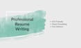 write a professional ats friendly resume and CV