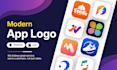 design a modern mobile app icon and for ios and android