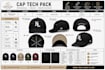 create custom cap, hat, snapback, trucker, and dad hat tech packs
