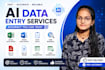 do accurate ai data entry and excel work