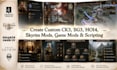 do custom ck3 mod, bg3 mod, hoi4 mod, game modding and scripting, skyrim mod