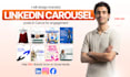 design professional linkedin carousel posts