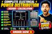 design electrical power distribution sld mdb sdb wiring and load calculation