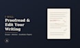 proofread and edit your essay and article