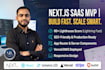 build a nextjs saas mvp react web app tailwind css